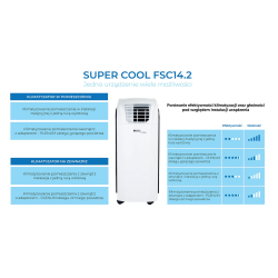 FRAL klimatyzator przenośny SUPER COOL FSC14.2 WI-FI Gray